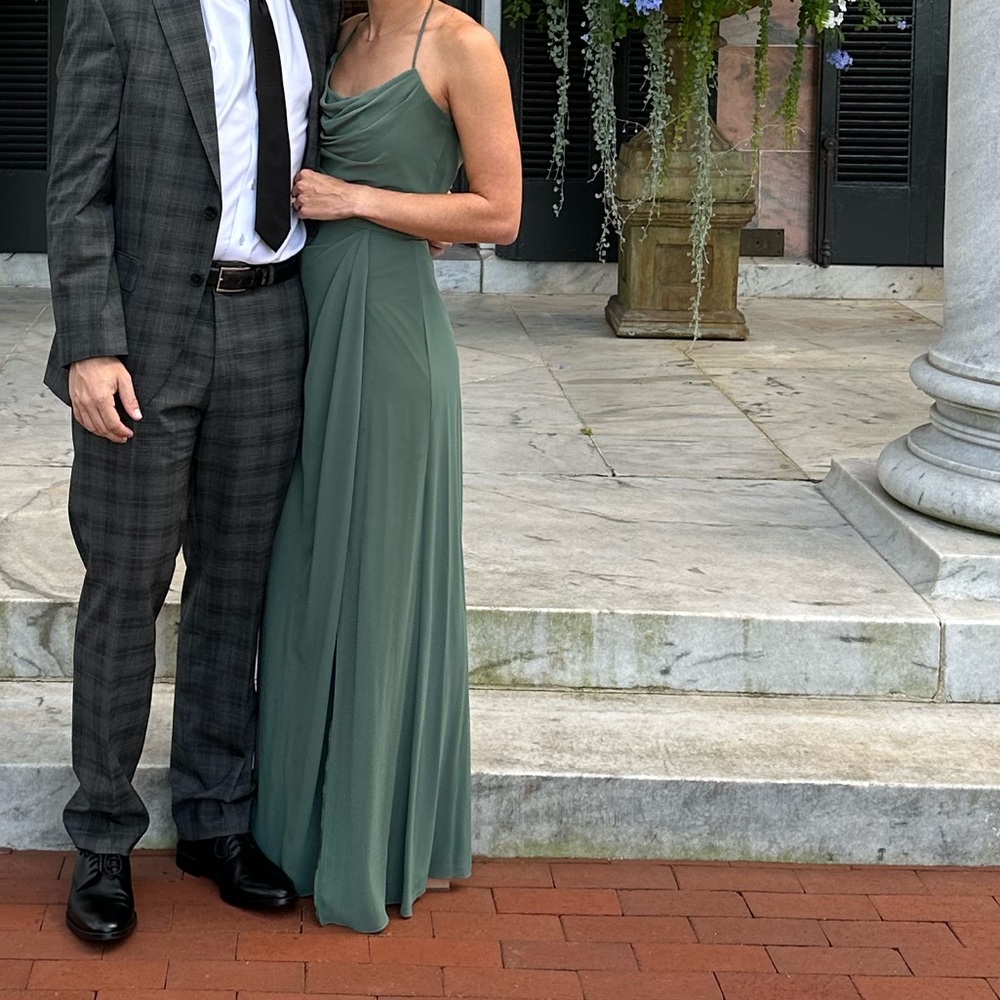 Eucalyptus green bridesmaid dress